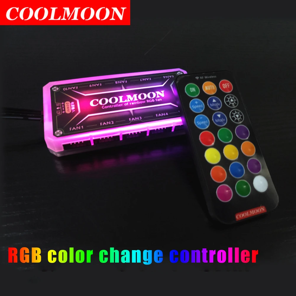 Coolmoon Panel Lateral RGB LED – Iluminación para Chasis PC - imagen 2