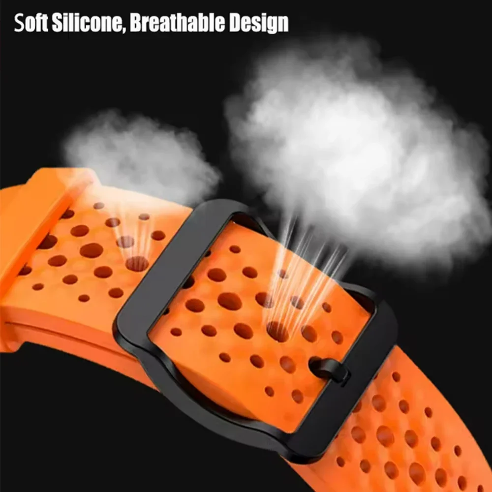 Correa deportiva de silicona para Garmin Venu 3 Forerunner 570 265 255 Vivoactive 4 22mm pulsera transpirable para Xiaomi/HUAWEI correa de reloj - imagen 5