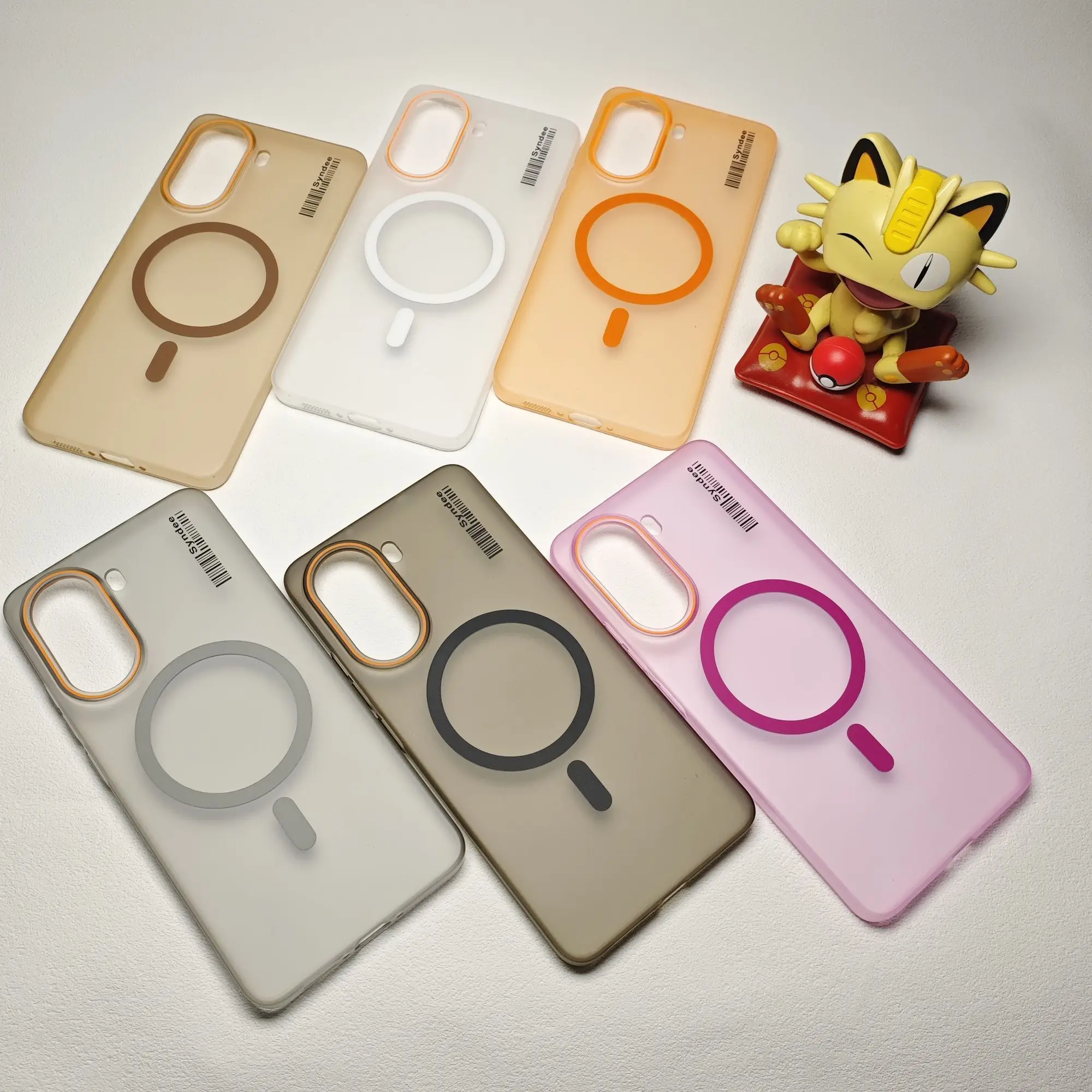 Funda transparente mate para Magsafe para Xiaomi Mi 15 15s 14 13 14T Pro Ultra poco f7 f6 x7 pro c71 funda dura magnética a prueba de golpes