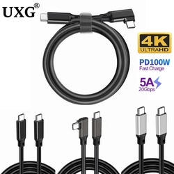 Cable USB-C 100W PD 4K 60Hz – Carga Rápida 20Gbps