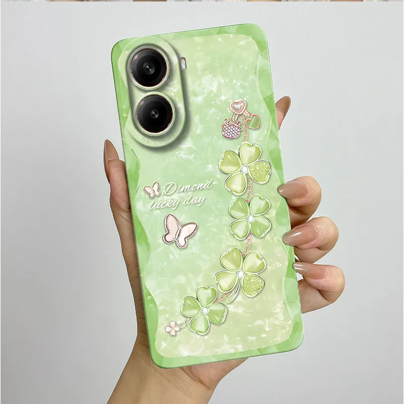 Para Poco X7 Pro funda bonita flores suave y delgada contraportada para Xiaomi Poco X7Pro PocoX7 Pro Redmi Turbo 4 5G funda PocoX7Pro Fundas - imagen 2