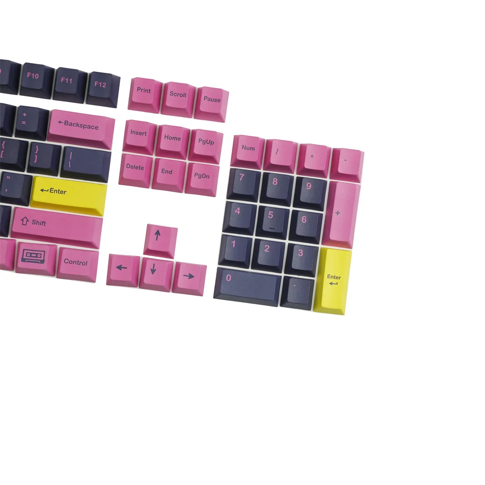 GMK Retrowave PBT Keycap 142 teclas Cherry Profile DYE Subbed Keycaps para Filco DUCK Ikbc Anne MX Switch Teclado mecánico - imagen 4