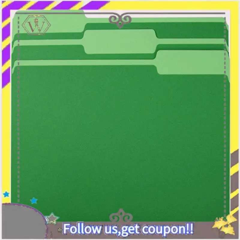 Nuevo Carpeta de una sola página de cinco colores de Color Manila, carpeta de almacenamiento de papel, carpeta de una sola pieza, clasificación de datos de oficina - imagen 2