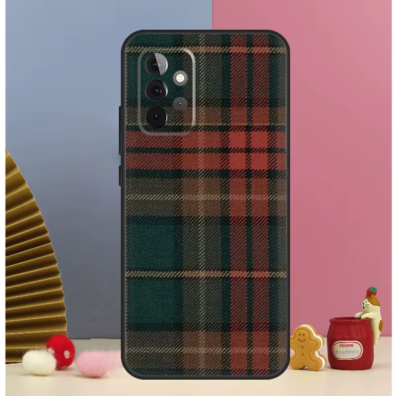 Funda a cuadros escoceses cálida para Samsung Galaxy A15 A35 A55 A54 A34 A14 A52 A32 A12 A13 A33 A53 A17 A16 A26 A36 A56 - imagen 4