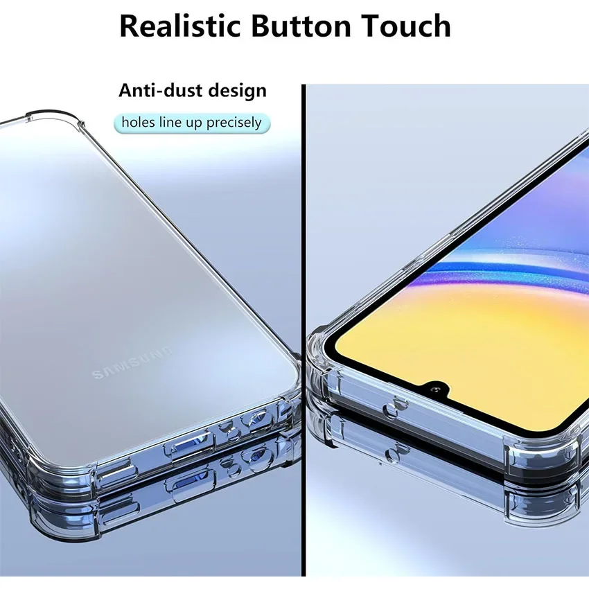 Funda blanda de silicona transparente a prueba de golpes para Samsung Galaxy A56 A36 A26 A25 A05 A05S A35 A04 A14 A24 A35 A55 A54 A53 A52 - imagen 4