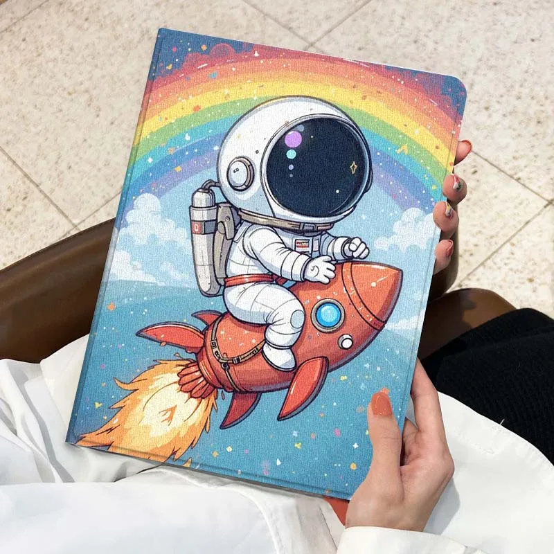 Arte de dibujos animados de astronauta para Huawei Honor Tab Magic Pad GT 6 X9 X8A X8 V8 V7 9 8 2 3 13,3 10 Pro pulgadas funda para tableta - imagen 4
