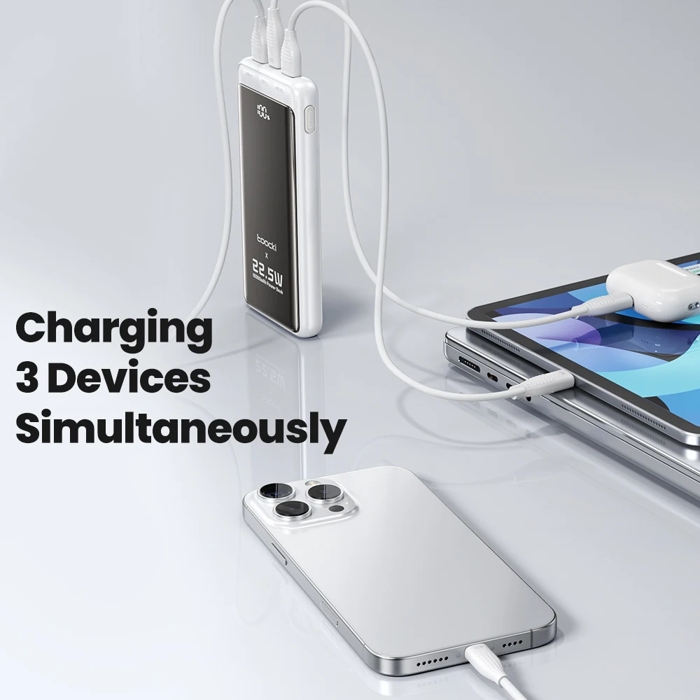Toocki PB05 Powerbank 10000mAh PD 22,5 W carga rápida para iPhone 16 15 14 Pro Max iPad Smasung Galaxy S24 S23 banco de energía portátil - imagen 5