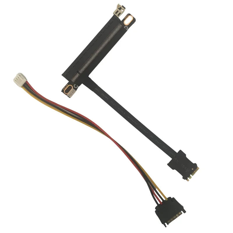 PCIe 3,0 M.2 WiFi A/E Key NGFF a X16 tarjeta gráfica Cable de extensión de minería múltiples tarjetas PCI-E Riser GPU Cable adaptador de tarjetas de vídeo - imagen 4
