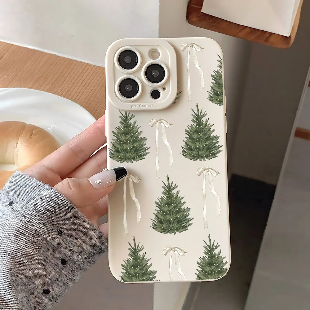 Funda de teléfono con diseño de lazo de árbol de Navidad para Xiaomi Mi 11 Lite 5G 15T 14T 13T 12T 14 Poco X7 X6 X5 F6 F7 M6 Pro F5 cubierta suave de caramelo - imagen 5