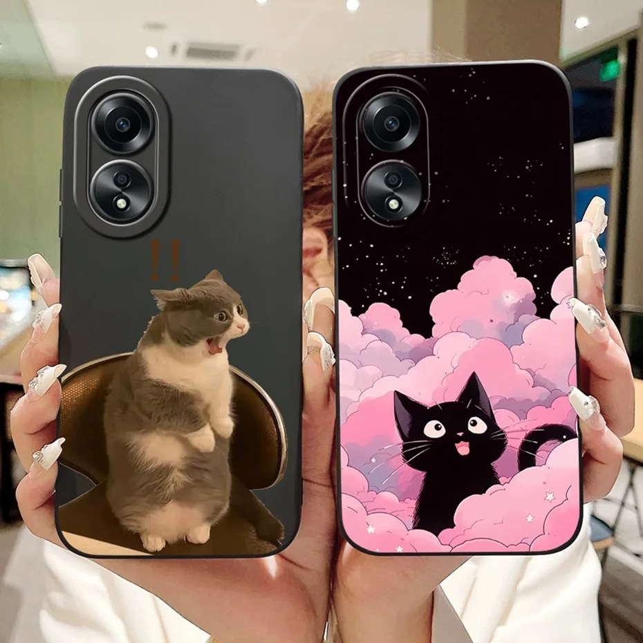 Funda de teléfono con dibujos animados para OPPO A58 4G CPH2577, funda de silicona suave a prueba de golpes para Oppo A58 4G, parachoques - imagen 4