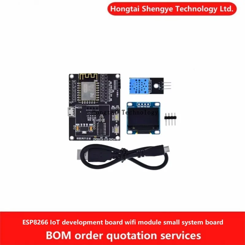 Kit de bricolaje de estación meteorológica ESP8266, Kit de inicio Arduino IoT, pantalla OLED 0,96 D1 MINI módulo inalámbrico Wi-Fi Bluetooth