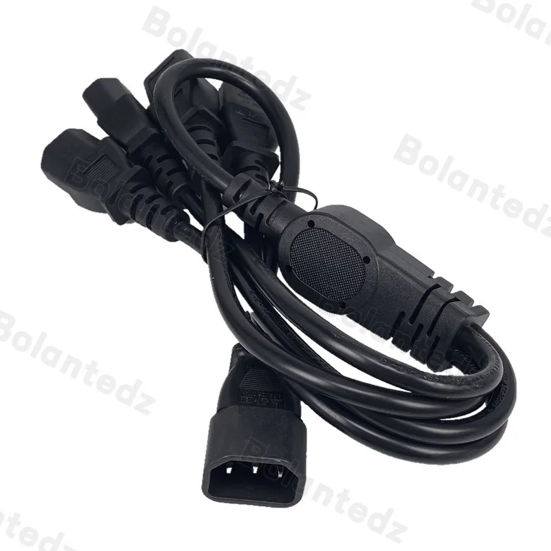 Conector macho IEC 320 C14 de alta calidad a cable de alimentación divisor tipo Y hembra 4XC13, C14 a 4 x C13, 250V/10A - imagen 3