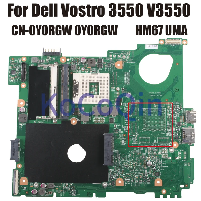10245-2 para la placa base del cuaderno DELL Vostro V3550 3550 0Y0RGW 0XV36V HM65 UMA/DIS 216- 0810005 Placa base para portátil DDR3 1G probada - imagen 5