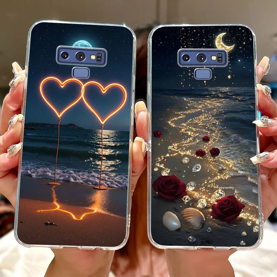 Para Samsung Galaxy Note 9 funda SM-N960F lindo gato Lucky Koi cubierta pintada 6,4 ''funda de teléfono suave de TPU para Samsung Note9 Fundas bolsas - imagen 5