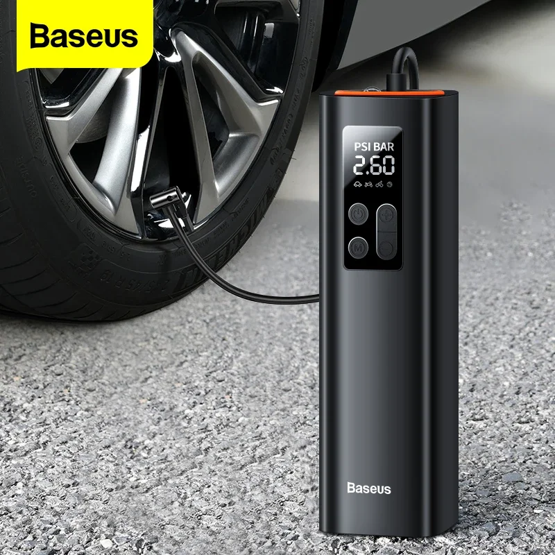 Baseus Minicompresor Aire Coche Inflador Neumático Portátil 12V 150PSI Bomba Inflable Digital Inteligente Coche Bicicleta Barco - Vista principal del producto
