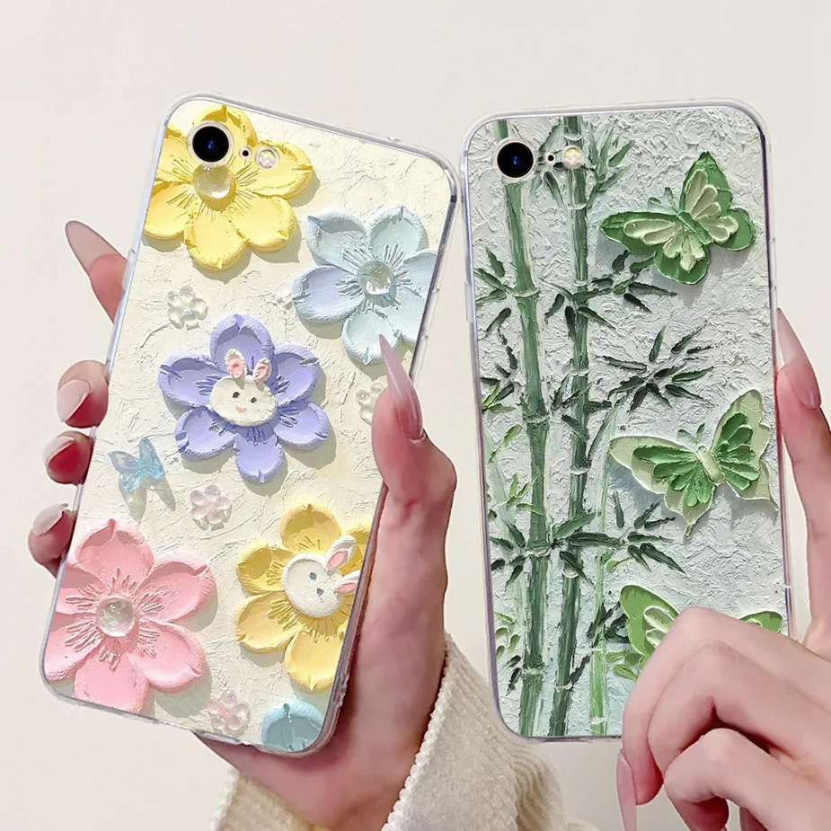 Para Apple iPhone 7 Plus funda iPhone8 Plus hermosa mariposa pintada funda suave delgada para teléfono para iPhone 8 iPhone7 Plus Shell - imagen 5