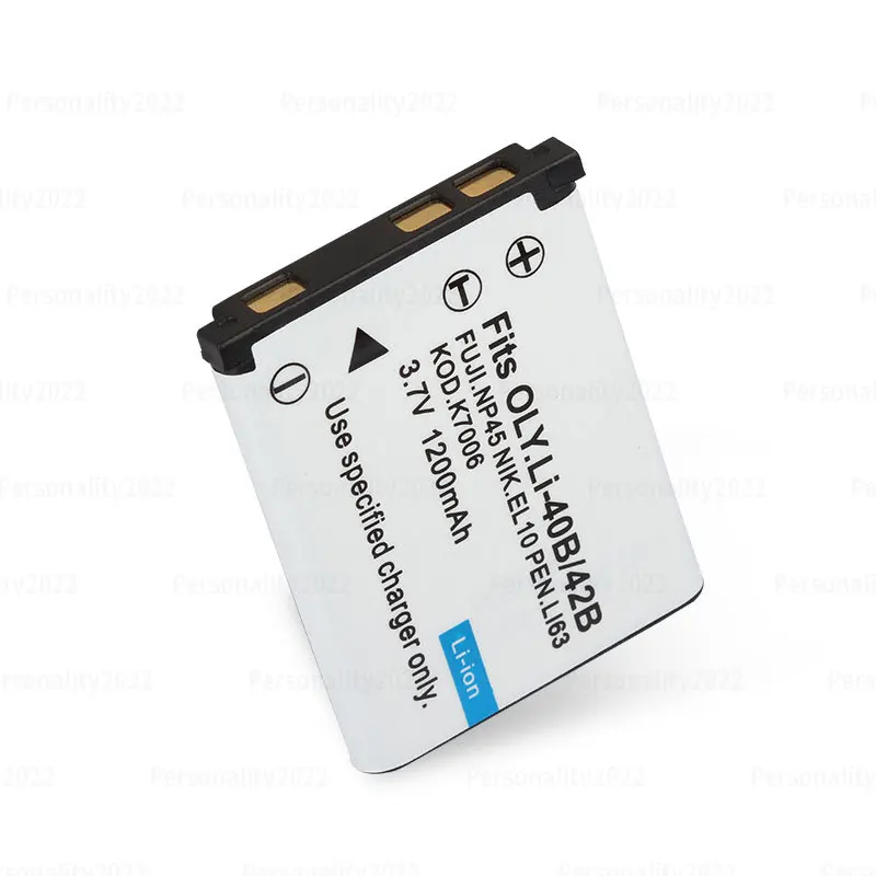 Batería de litio de Li-40B/42B, 3,7 V, 1200mAh, Li40B para cámara Nikon, Fuji, EN-EL10, FNP-45, K700 - imagen 3