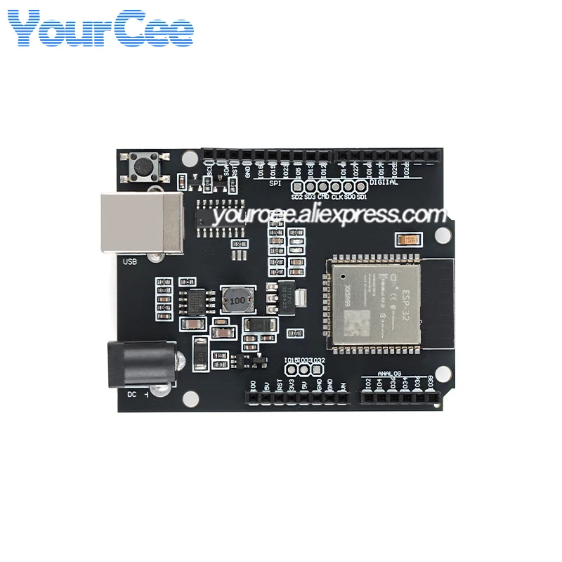 ESP32 D1 R32 Wi-Fi inalámbrico Ble programación controlador de aprendizaje placa de desarrollo central 4MB SPI Flash entrada analógica para Arduino - imagen 2