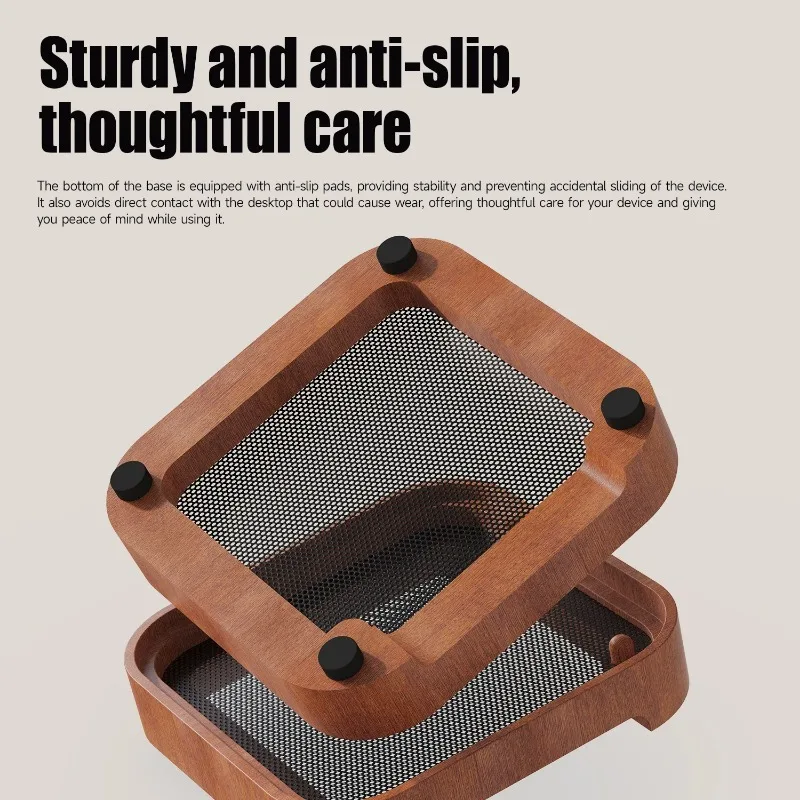 Soporte de escritorio para Mac mini M4/M4 Pro 2024, refrigeración mejorada, fácil acceso con botón de encendido y accesorios de organización de escritorio - imagen 3