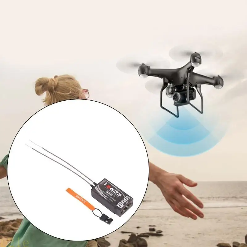 E21E S603 RECEPTOR 6 CANAL 2.4GHz DSM2 reemplaza a AR6210 con 2 antenas amplias compatibilidad y funcionalidad superior - imagen 4