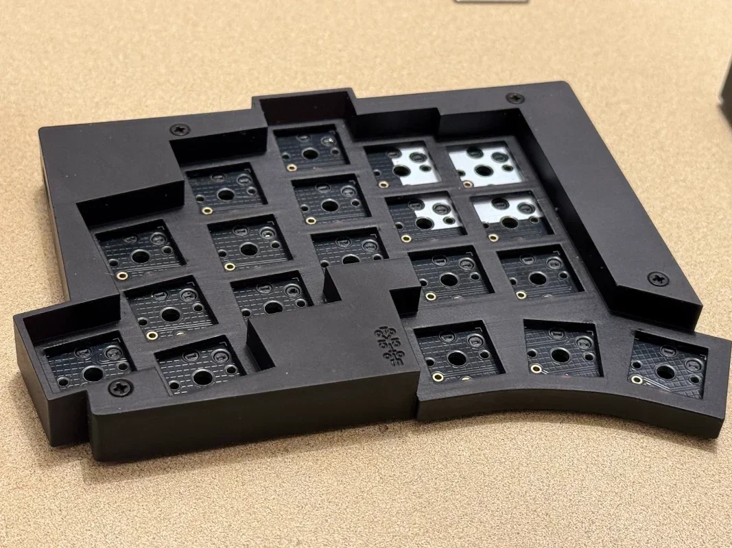 TOTEM-Teclado de perfil bajo dividido, 38 teclas, con cable, impresión 3D, resina/Pla VAIL, intercambiable en caliente personalizado, teclados ergonómicos para juegos, PC y jugadores - imagen 5