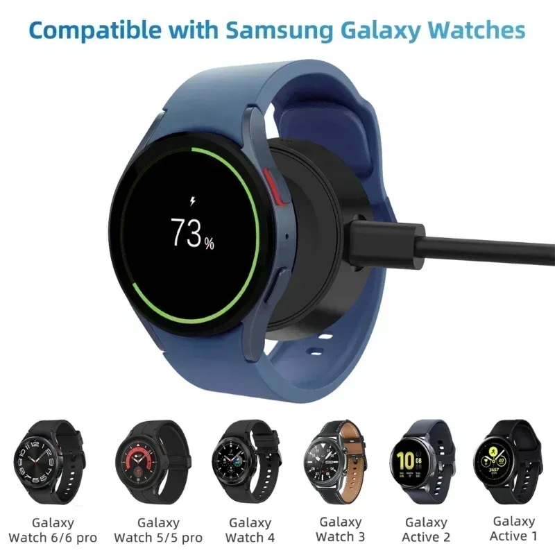Cable de carga para reloj con llavero, carga portátil tipo C para Samsung Galaxy Watch 6 5 Classic Pro 4 3 Active 2, base de carga rápida - imagen 2