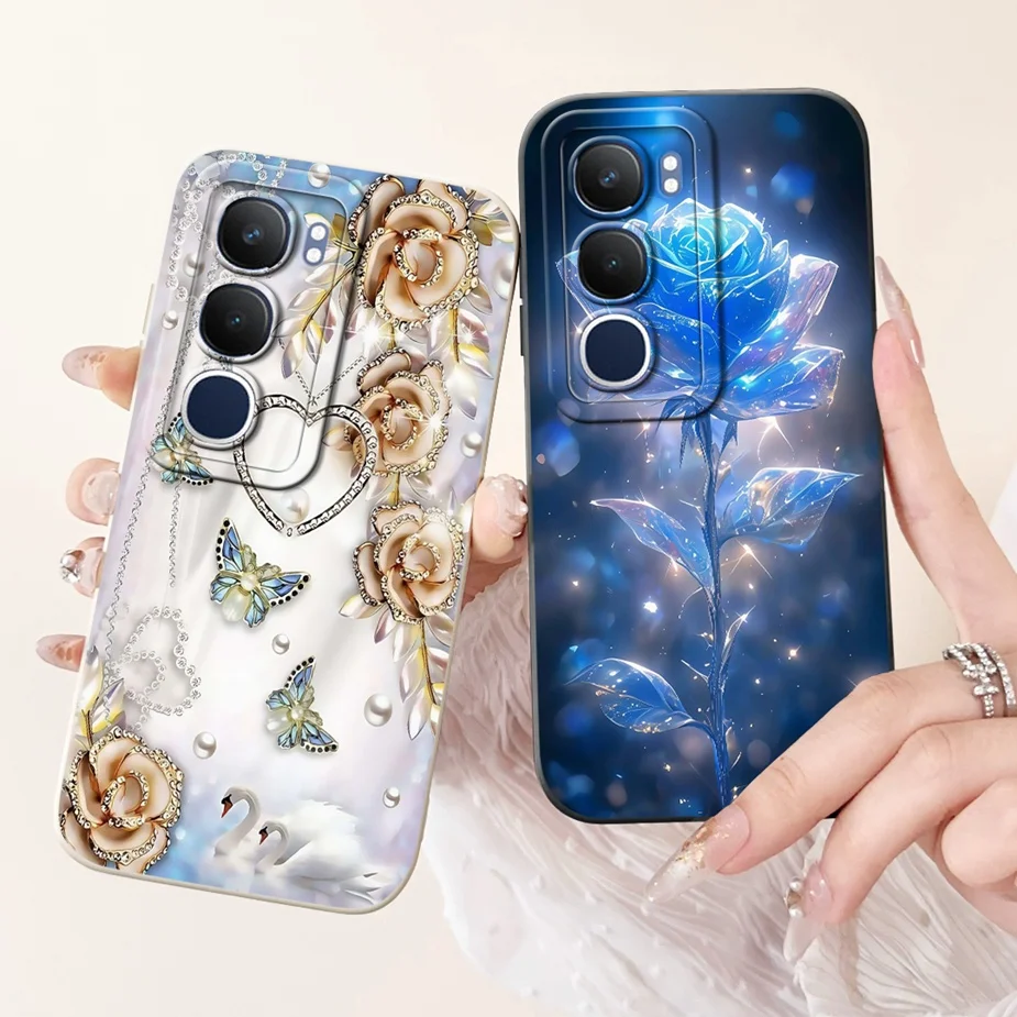 Para Vivo Y19s 4G funda V2419 Linda funda de dibujos animados de conejo feliz funda de teléfono de silicona suave para Vivo Y19s Y 19 s VivoY19s Fundas parachoques - imagen 5