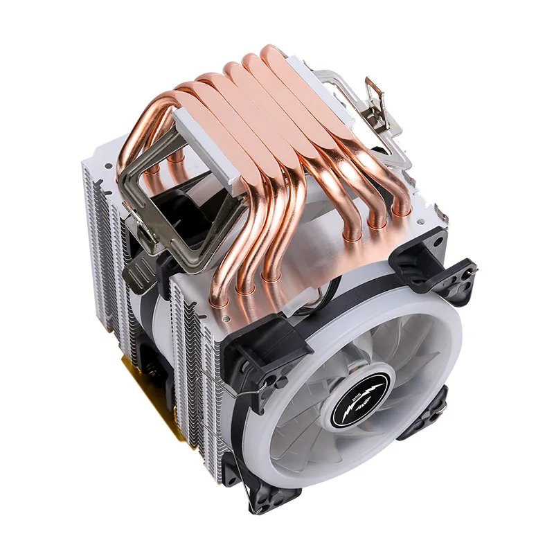 Procesador de refrigeración de CPU eficiente, ventilador de refrigeración de doble Torre, 6 tubos de calor, adecuado para instalar LGA775 115x1200 1700 1356 1366 AMD - imagen 4