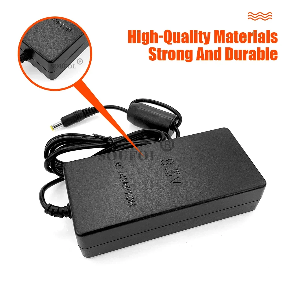 Adaptador de CA para consola de juegos PS2 Slim serie 70000 para PlayStation 2 DC 8,5 V adaptador de CA fuente de alimentación del cargador enchufe de EE. UU./UE - imagen 5