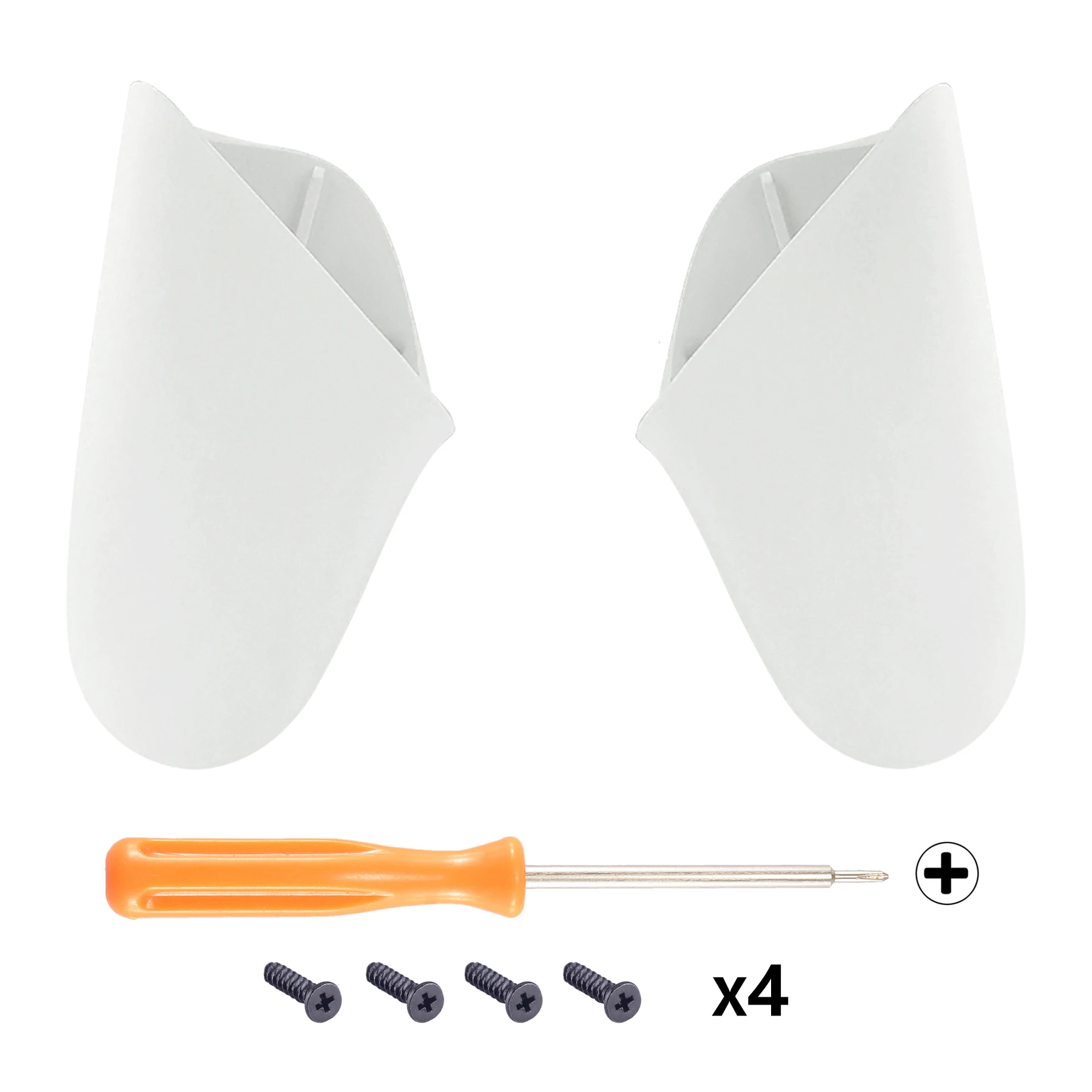 eXtremeRate Empuñaduras de Repuesto Accesorios de Carcasa para Controlador Nintendo Switch Pro - Blanco - imagen 2