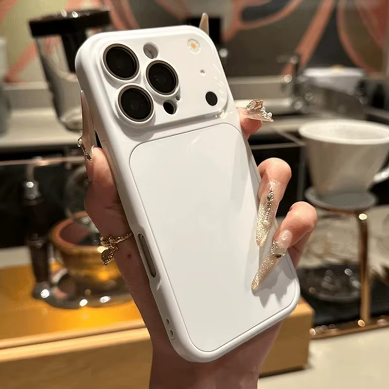 Funda de teléfono de lujo 2 en 1 mate a prueba de golpes para iPhone 17 16 15 14 13 Pro Max 17Pro 16Pro protección de lente de cámara de aire fundas Simple, funda para iphone 17 pro max - imagen 2