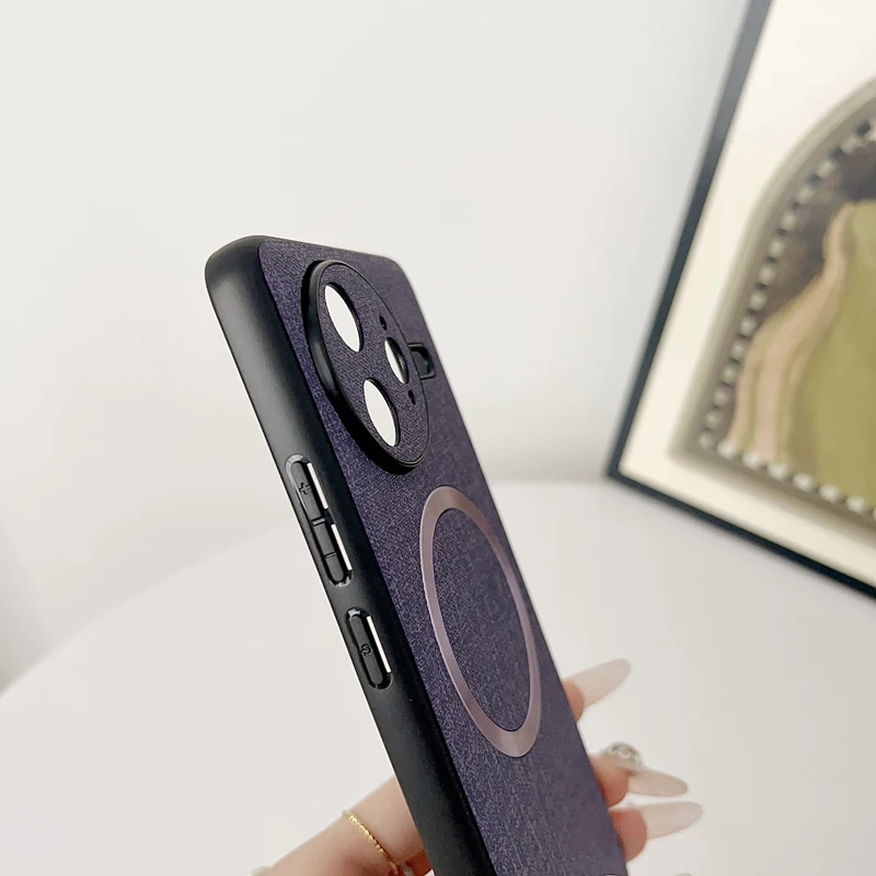 Para Xiaomi POCO F7 Ultra, F7 Pro funda magnética ELVEV calidad ultrafina PU protección de lente contraportada - imagen 4