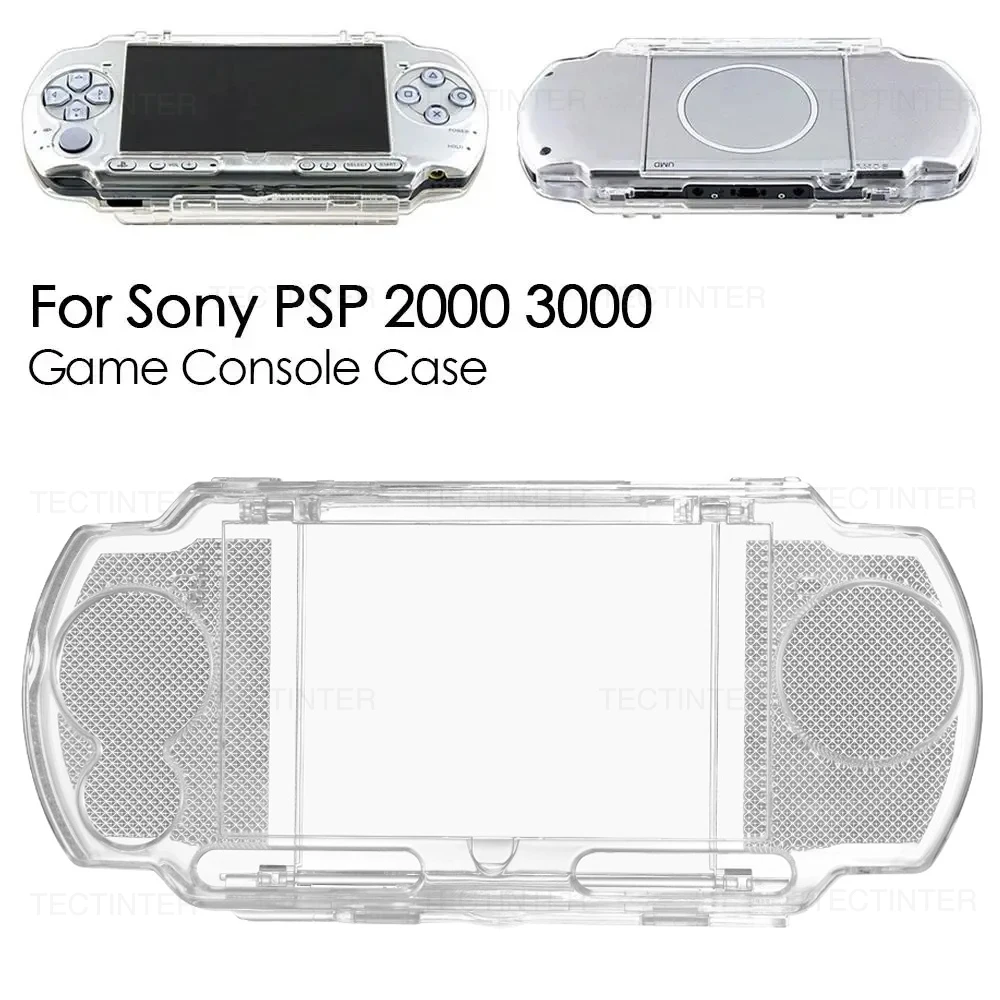 Estuche rígido transparente para PC para PSP Series y PSV 1000, funda protectora para consola portátil, accesorios para Sony PSP 2000