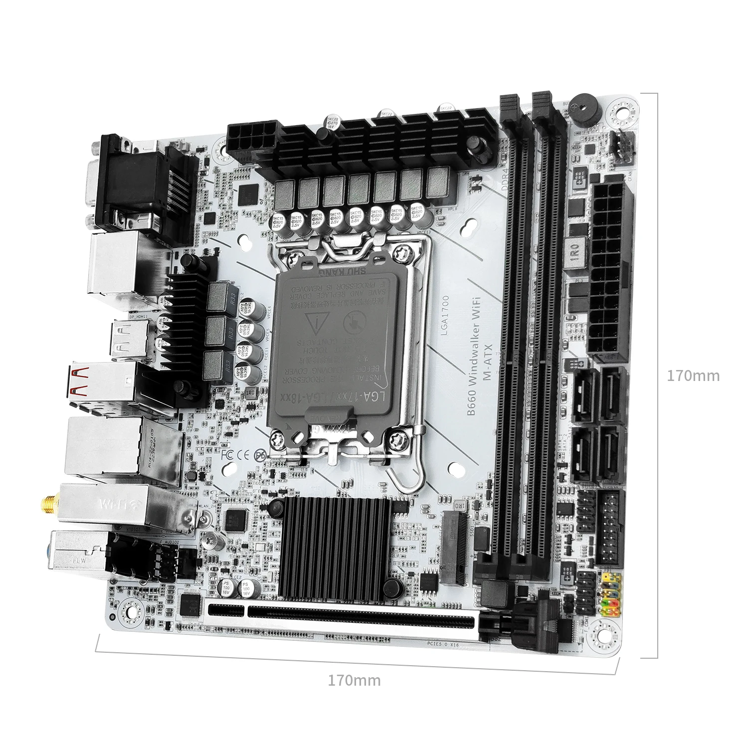 MACHINIST B660 WindWalker Wifi - Placa Base LGA1700 mini-ATX DDR4 - imagen 3