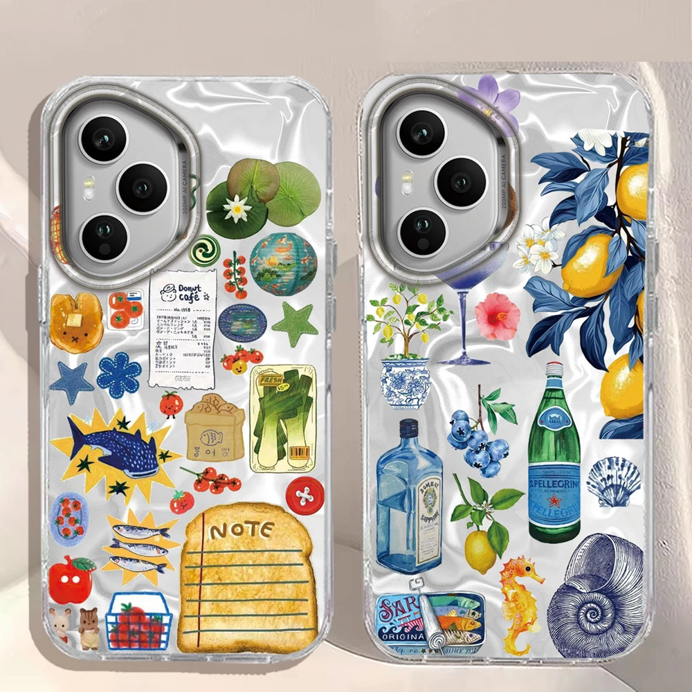 Funda de teléfono con paisaje costero vino limón para Honor 400 200 90Smart Pro Magic7 6 5 70 Lite X9a X9c X9b X8b X8a X8c X7c X6c X6b - imagen 2