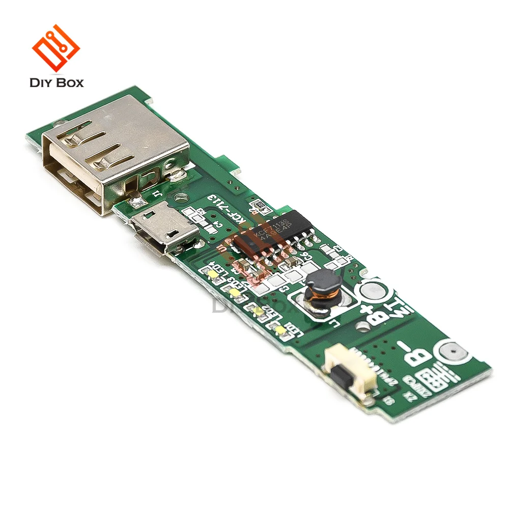 Módulo cargador de Banco de energía 5V 1A, placa de circuito de carga, módulo de aumento de potencia para Xiaomi, Banco de energía móvil DIY - imagen 2