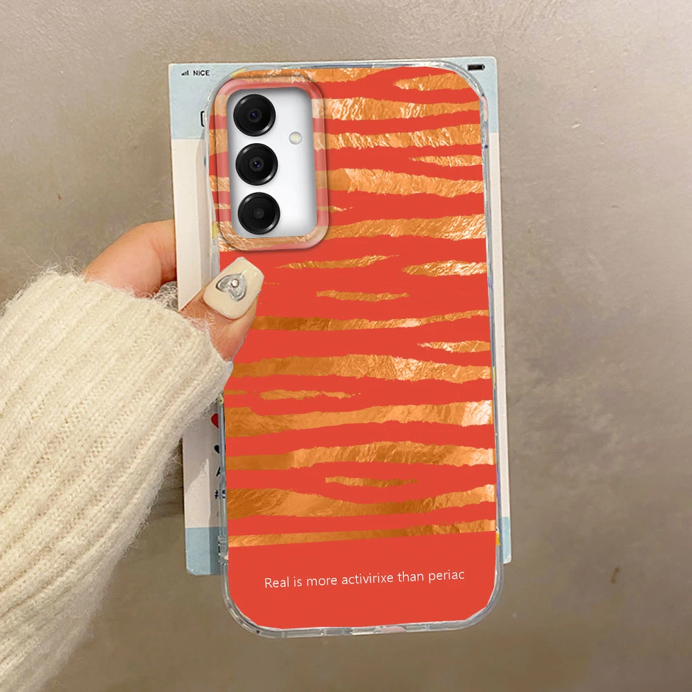  ﻿ Funda de teléfono Retro con rayas marrones para Samsung Galaxy A16 A55 A07 A17 A56 A36 A26 A53 A06 A14 A24 A34 A54 A15 A12 A22 - imagen 5