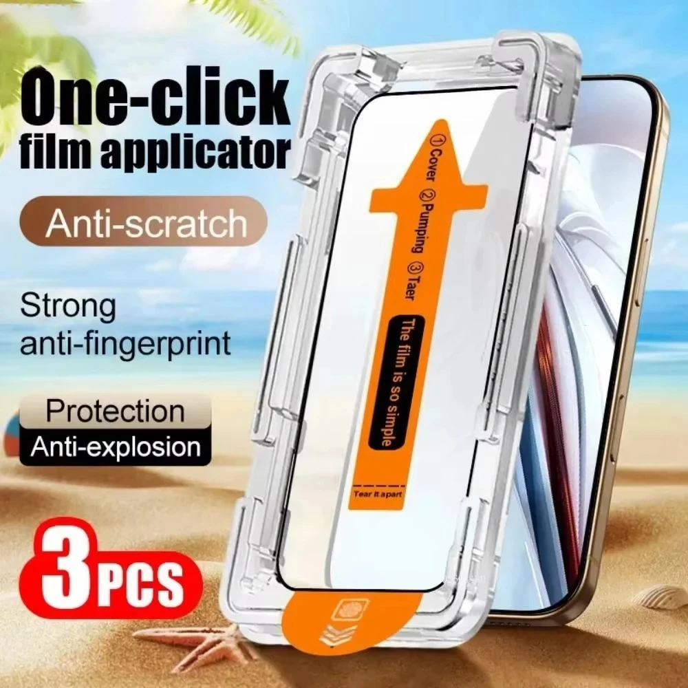 Película de vidrio HD de instalación sin polvo, Protector de pantalla para Xiaomi Redmi K80 Ultra/Turbo 4 Pro/K70 Ultra/K70E/K80 Pro, 3 uds. - imagen 2