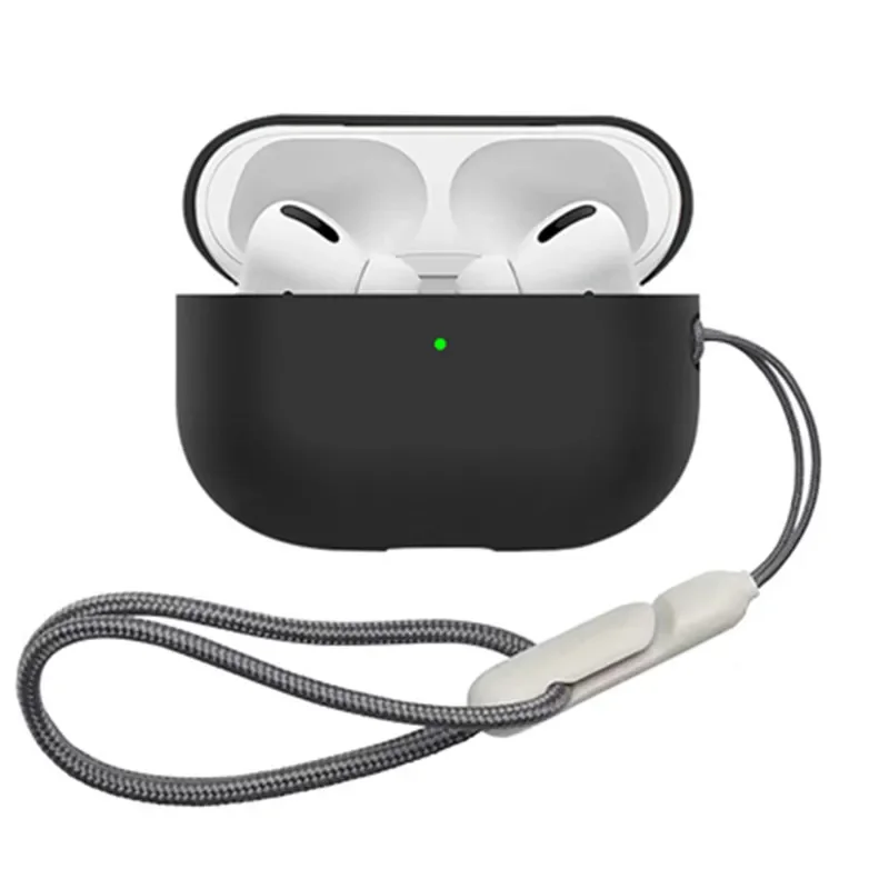 Funda de silicona suave para auriculares Airpods Pro 2 3 2025, tercera generación con cubierta de correa antipérdida para Air Pods Pro2 Pro3 Gen