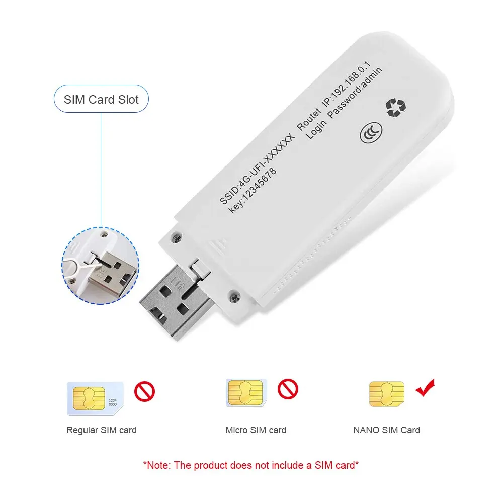 Módem enrutador LDW931 Lte, Dongle de tarjeta SIM Wifi 4G, Wifi móvil portátil, Uif, Plug and Play, adecuado para Europa, Corea, Rusia - imagen 4