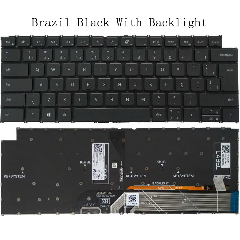Teclado ruso/estadounidense/brasileño/español/Latino para Dell Inspiron 5310, 5320, 5410, 5415, 5418, 5420, 5425, Vostro 5310, 5320, 5410, 5415, nuevo - imagen 3