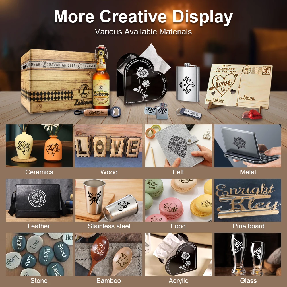 Módulo láser de 40W con asistencia de aire, módulo de grabado CNC, cabezal láser de potencia óptica de 10W, para máquina de grabado y corte láser DIY - imagen 5