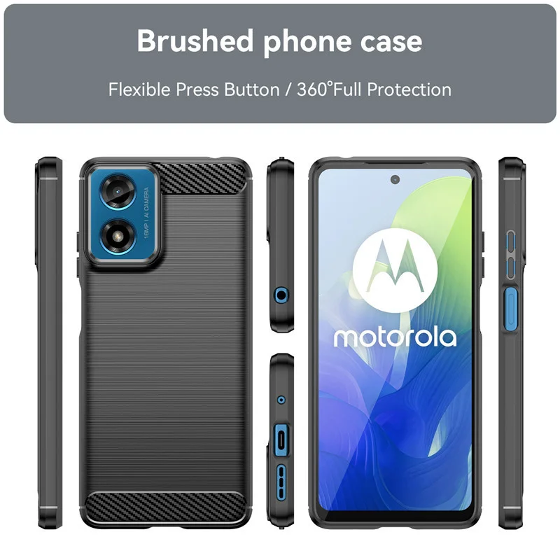 Para Motorola Moto G04 funda para Moto G04 4G funda 6,56 pulgadas a prueba de golpes parachoques protector de silicona suave para Motorola Moto G04 - imagen 4