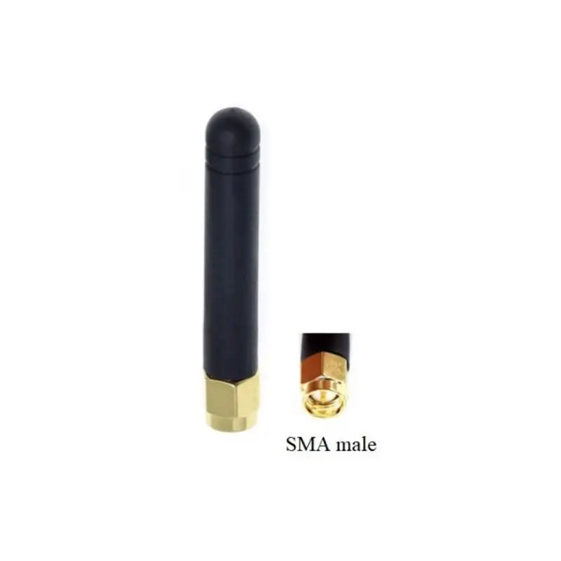 Tamaño pequeño SMA macho recto 4G LTE antena de goma 50mm de longitud omnidireccional gsm 3g lte 4g antena