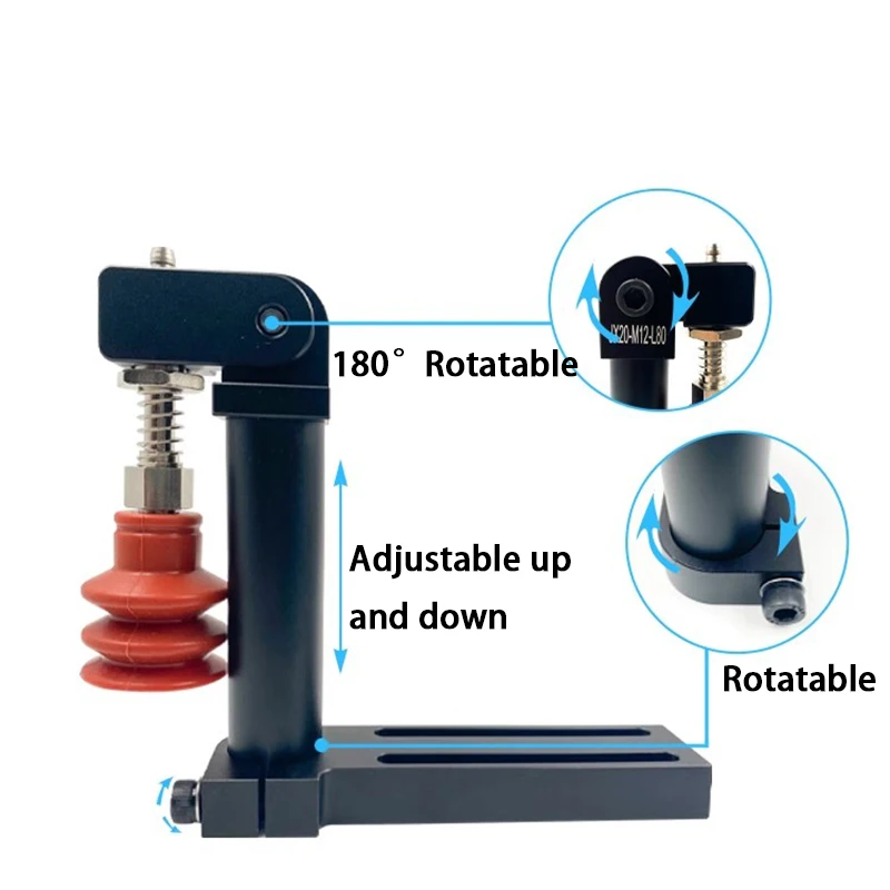 Soporte de fijación de abrazadera para brazo mecánico, ventosa, cilindro de sujeción, biela ajustable y accesorios de Base - imagen 3