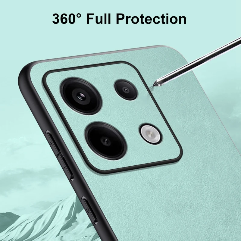 Funda de cuero PU de lujo para Xiaomi Redmi Note 13 Pro 5G, funda trasera de silicona, protección completa, funda de teléfono para Redmi Note 13 Pro Plus - imagen 5