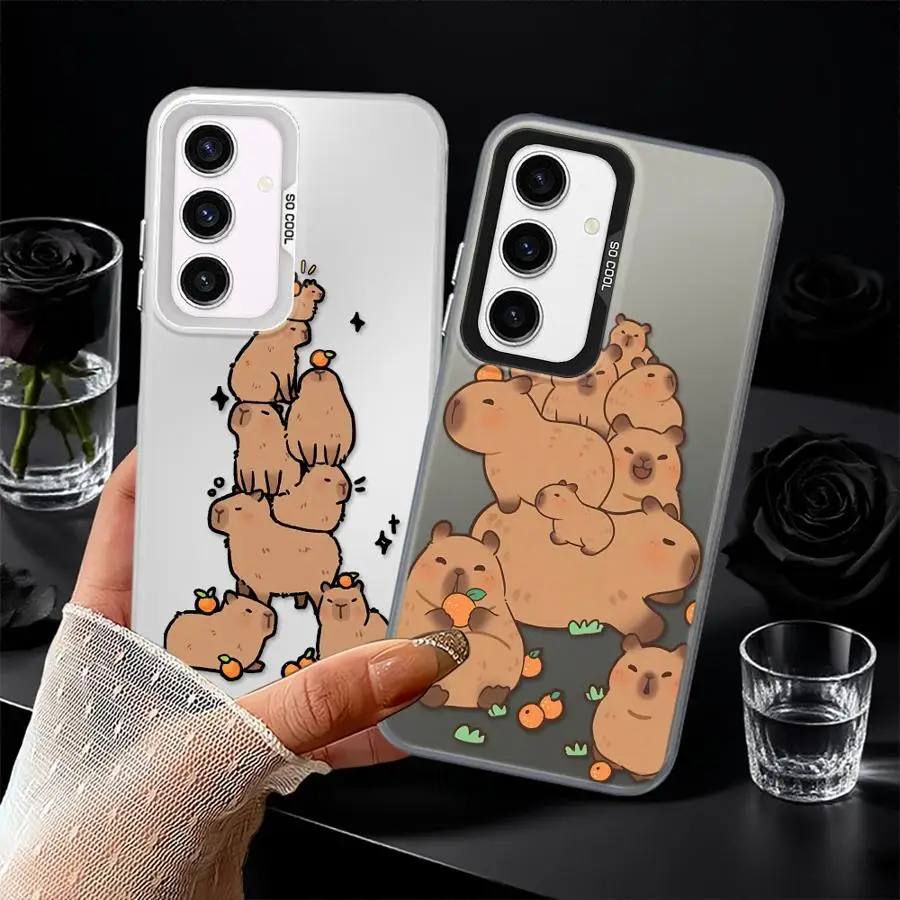 Funda bonita de dibujos animados de capibara para Samsung Galaxy A26 A53 A24 A73 A36 A25 A33 A34 A23 A32 A22 A52 - imagen 2