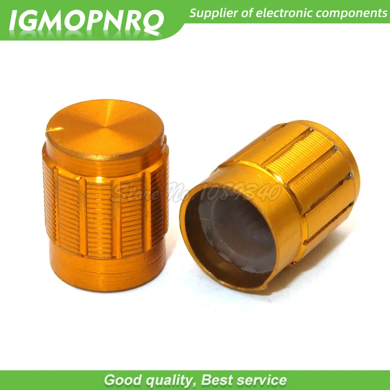 Potenciómetro de aleación de aluminio, 10 piezas, 13x17mm, 15x17mm, 13x17, 15x17, interruptor de rotación, perilla de control de volumen, color negro, plateado y dorado - imagen 4