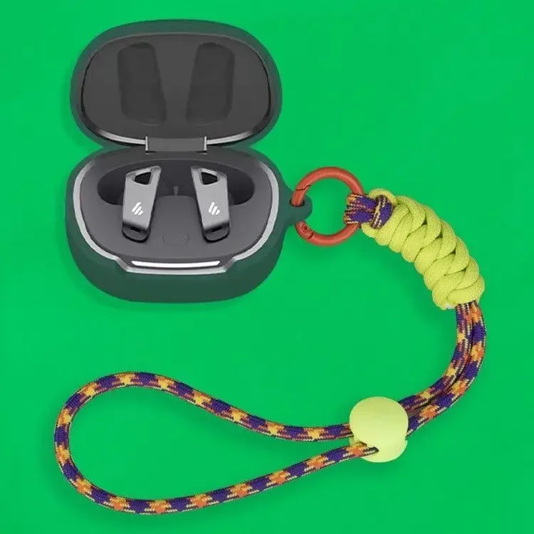 Funda protectora de silicona para Edifier NeoBuds Pro 2, cordón de nailon, carcasa portátil para auriculares Bluetooth - imagen 3
