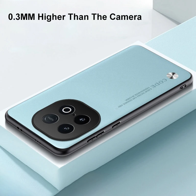 Funda de cuero PU de lujo para Vivo iQOO Z10 Turbo Pro, funda trasera de silicona con protección completa para teléfono iQOO Z10 Turbo 5G Coque - imagen 5